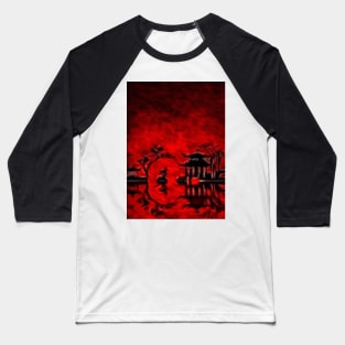 Oriental Landscape Baseball T-Shirt